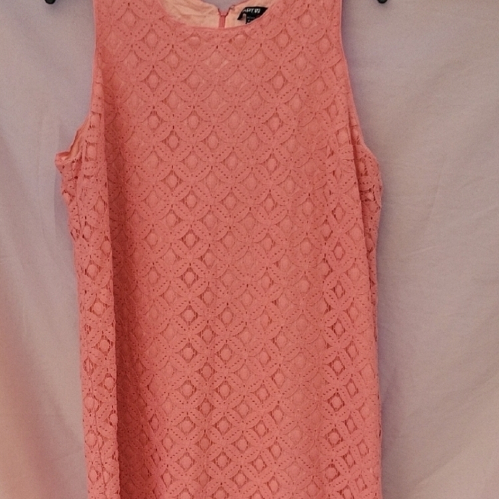 Apt. 9 Coral Lace Sleeveless Blouse